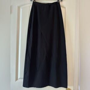 Black tight maxi skirt